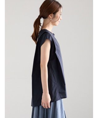 Te chichi シアーナイロンブラウス ネイビー