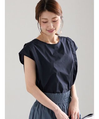 Te chichi シアーナイロンブラウス ネイビー