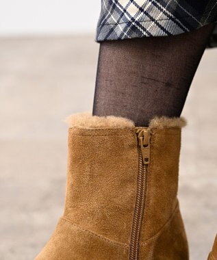 APOM ウォータープルーフムートンブーツ 45 キャメルスエード