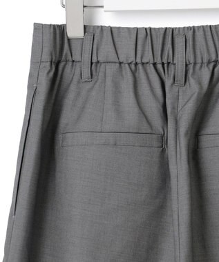 J.PRESS YORK STREET 【WOMEN】ハイウエストワイドパンツ ライトグレー系