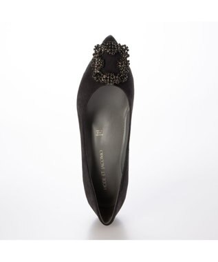 MODE ET JACOMO <MODE ET JACOMO>ビジューバックルパンプス ダークグレースエード
