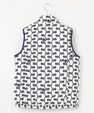 23区GOLF 【WOMEN】【撥水・ストレッチ】リバーシブル ダウンベスト ネイビー系