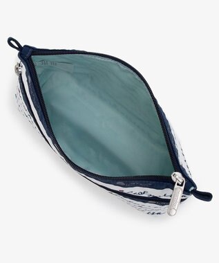 LeSportsac COSMETIC CLUTCH/マリンロゴボーダー マリンロゴボーダー