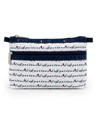LeSportsac COSMETIC CLUTCH/マリンロゴボーダー