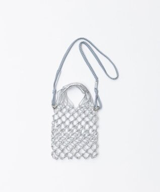 TRICOTE マクラメミニショルダーバッグ【巾着ポーチ付き】 32BLUE