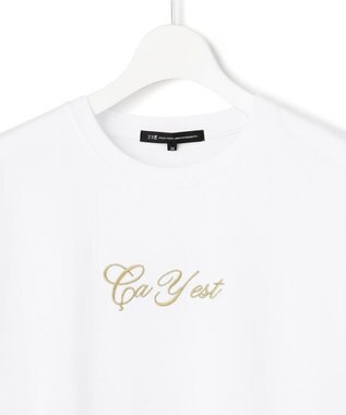23区 【~6/28まで受注生産】カスタマイズ 立体刺繍 長袖 Tシャツ ホワイト×ゴールド