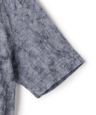 JOSEPH HOMME 【新型】アブストラクトジャガードストレッチ 　レギュラーカラー半袖シャツ スカイブルー系