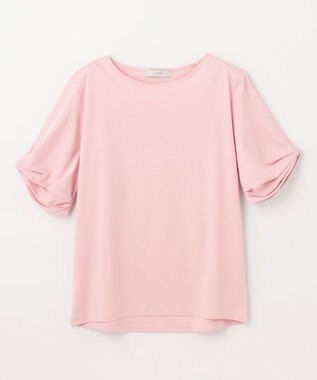 ANY 【接触冷感】シルケットスムース タックスリーブトップス ピンク