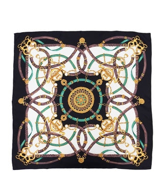 Marca 【Marcaオリジナル】ビット・ベルト 大判 シルクツイル スカーフ