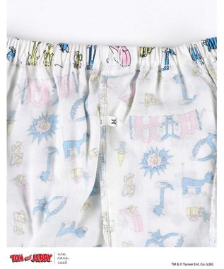 une nana cool トムとジェリー × une nana cool【綿100%】長袖開襟パジャマ アイボリー