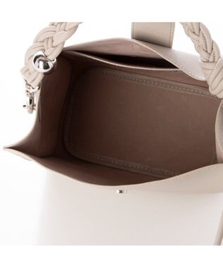 UNBILLION カシュカシュ cachecache / ベルトフラップメッシュハンドル2wayトート ライトグレー