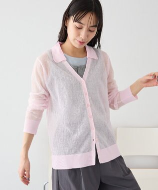 CRAFT STANDARD BOUTIQUE シアージョーゼットニットカーディガン