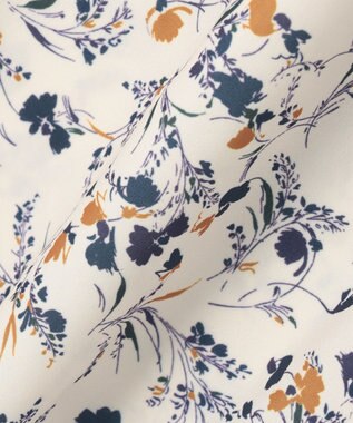 UNFILO MENS ボタニカルプリント イージーテーパードパンツ ベージュプリント