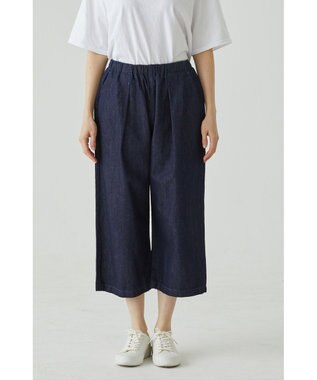caqu FS linen cropped wide pants クロップド丈 リネンワイドイージーパンツ rinse