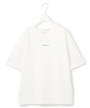 ICB 【接触冷感・UVケア・洗える】ロゴＴＥＥ カットソー ロゴ×オフホワイト系