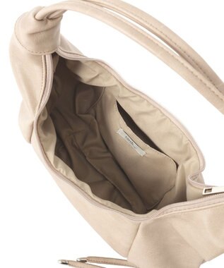 earth music&ecology クロワッサンバッグ Gray Beige