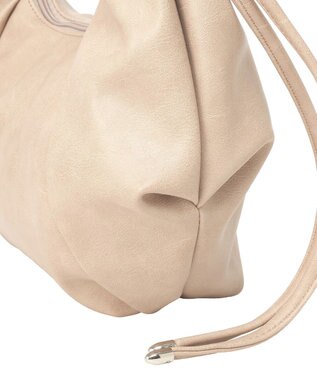 earth music&ecology クロワッサンバッグ Gray Beige