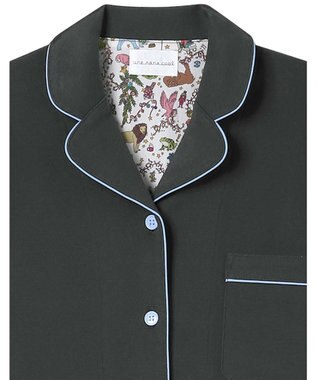 une nana cool 【綿100%】メリークリスマス！パジャマ MADE WITH LIBERTY FABRIC チャコールグレー