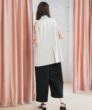 YECCA VECCA ドライタッチ金釦テーラードジレ Light Beige