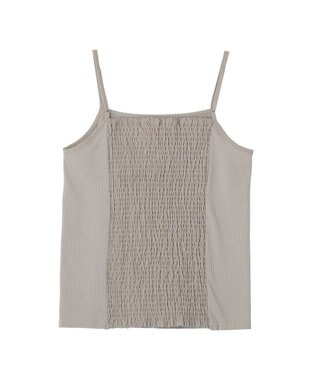 AMERICAN HOLIC 【2点セット】ナイロンAラインワンピース+キャミソール Grayish Khaki