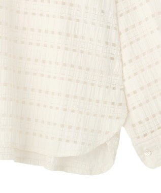 AMERICAN HOLIC シアーチェックシャツ Ivory