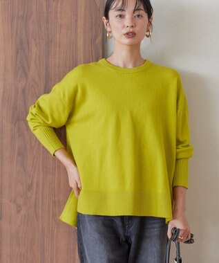 AMERICAN HOLIC バイパチサイドスリットニットプルオーバー Yellow