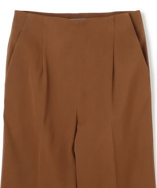 BEIGE， 【洗える】DELANO / ハイストレッチフレアパンツ Caramel