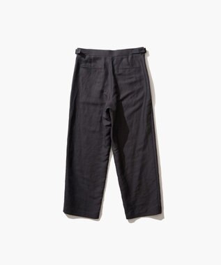 ATON COTTON HEMP SATIN | ベイカーパンツ - UNISEX CHARCOAL GRAY
