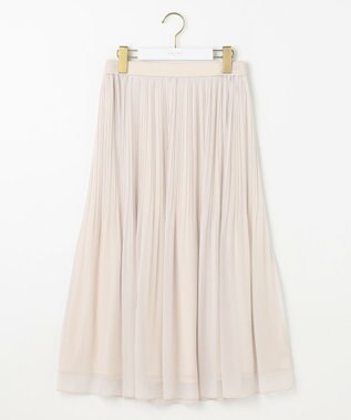 ANY SIS S 【洗える】シャイニープリーツ スカート ベージュ