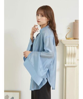 earth music&ecology マルチウェイシアーシャツ Sax