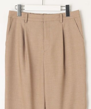 J.PRESS LADIES L 【WEB限定・洗える】FLAXASAオックス テーパード パンツ ベージュ系