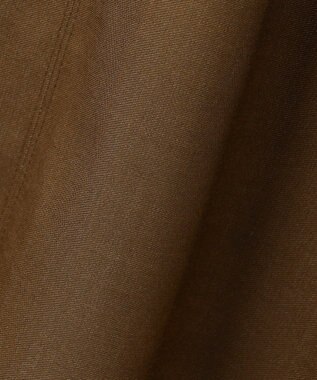 自由区 デニムライクツイル ワンピース ブラウン