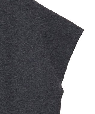 AMERICAN HOLIC フレンチスリーブＶネックニットカーディガン Charcoal Gray