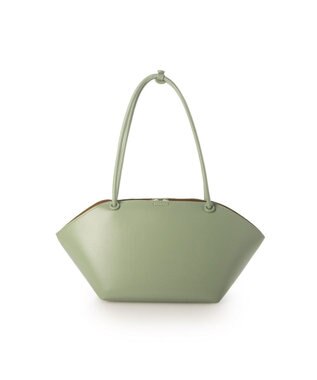 UNBILLION カシュカシュ cachecache / 横長バスケット型2wayトートバッグ グリーン