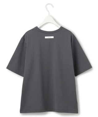 ICB 【接触冷感・UVケア・洗える】ロゴＴＥＥ カットソー ロゴ×チャコール系