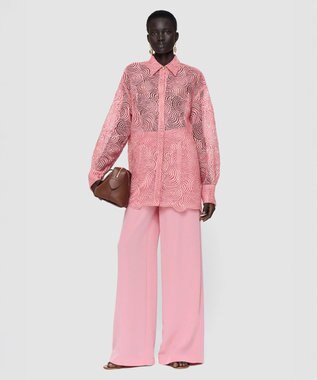 JOSEPH コードレース クロシェ　ブラウス Blush