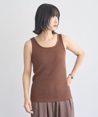Green Parks ＳＥＴ２点カットフェザープルオーバー＋インナー Brown