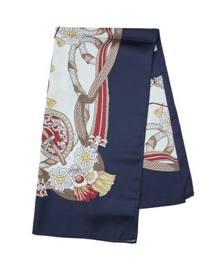 Green Parks ９０ｃｍ　ベルト柄スカーフ Navy