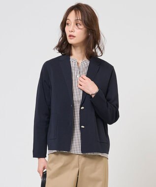 J.PRESS LADIES S Cotton Acetate ニット ジャケット