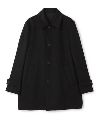 JOSEPH HOMME 【新素材】ライトウールシャギー　ステンカラーコート ブラック系
