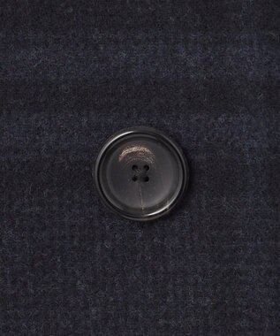 JOSEPH HOMME PLAID MELTON COAT ネイビー系3