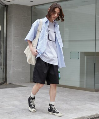 WEGO 【ユニセックス着用ITEM/ウエストゴム】リラックスイージーショーツ ブラック