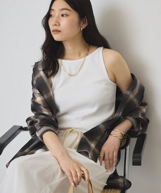 AMERICAN HOLIC アメスリリブタンクトップ Off White