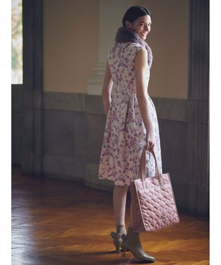 TOCCA 【A４サイズ・撥水】CHECKER CLOVER QUILT TOTE トートバッグ ピンク系
