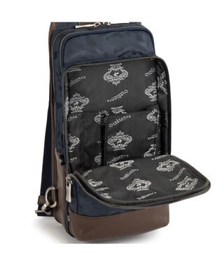 ACE BAGS & LUGGAGE Orobianco ソロペルテ 30th ボディバッグ  迷彩 93194 オロビアンコ ネイビー