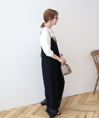 AMERICAN HOLIC レースキャミサロペット【WEB限定カラー有り】 Black