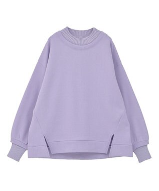 Green Parks リブドッキング裏起毛プルオーバー Purple