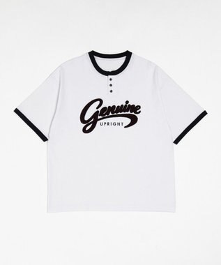 WEGO 【機能T/ユニセックス着用ITEM/MLサイズ展開】接触冷感グラフィックヘンリーBIG　T（SS） ホワイト