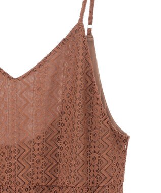 AMERICAN HOLIC レースキャミサロペット【WEB限定カラー有り】 Brown