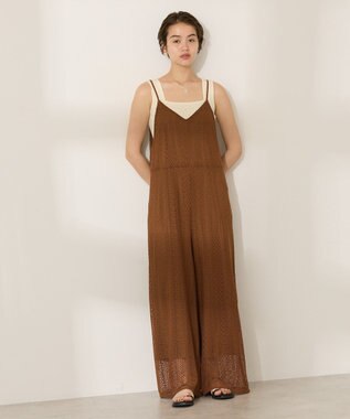 AMERICAN HOLIC レースキャミサロペット【WEB限定カラー有り】 Brown